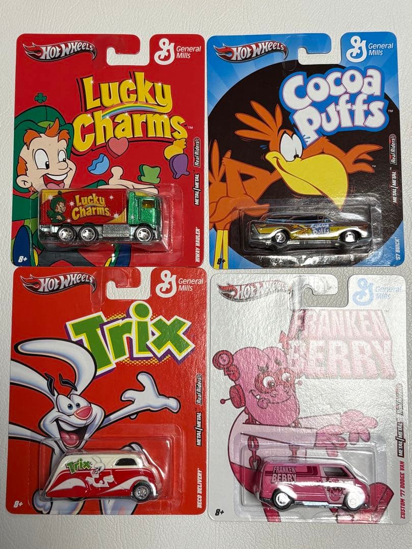 ホットウィール　ゼネラルミルズ　2011 4台セット