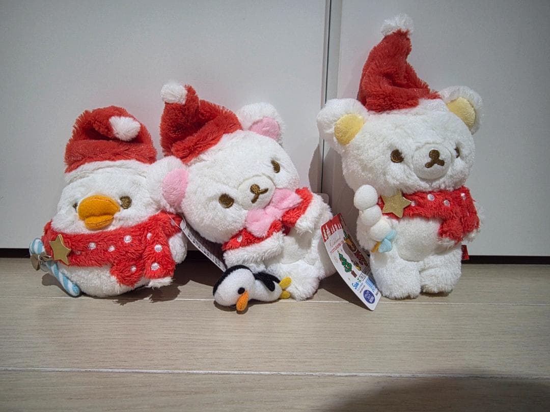 リラックマ クリスマス ぶらさげぬいぐるみ 2016 3体