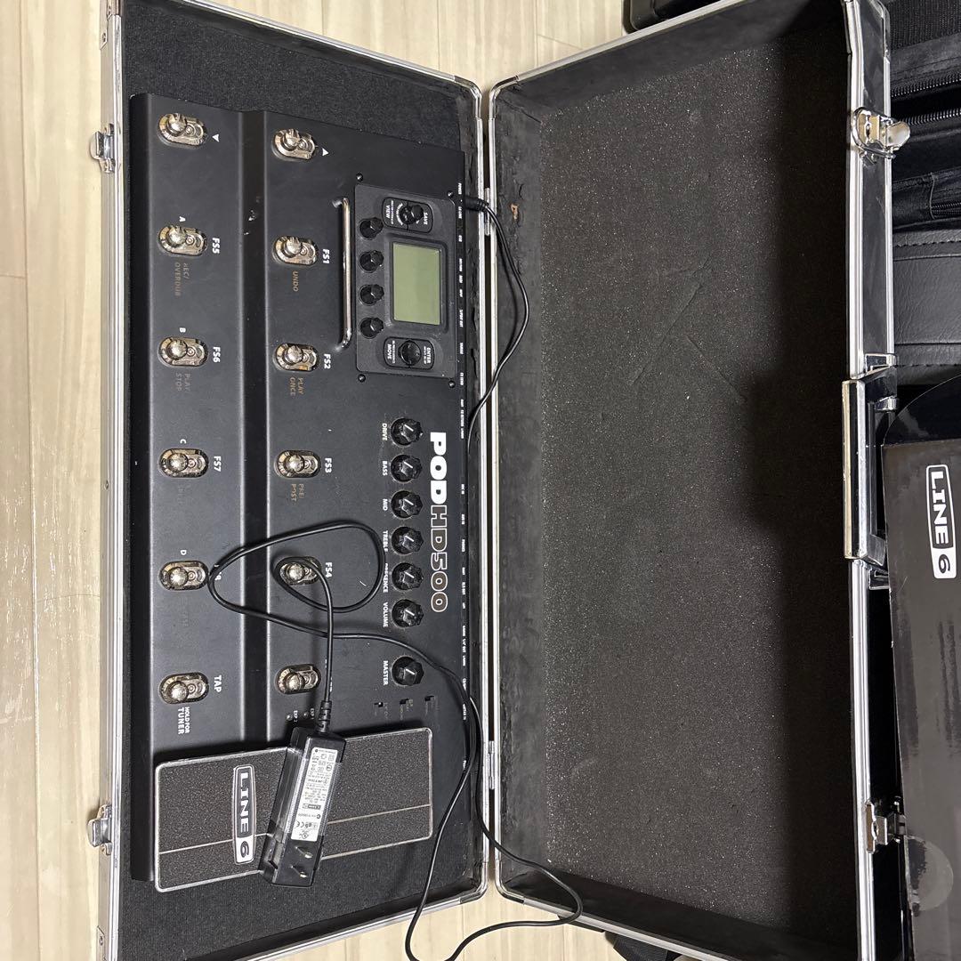 LINE 6 POD HD500 アダプター補修ありHケース付