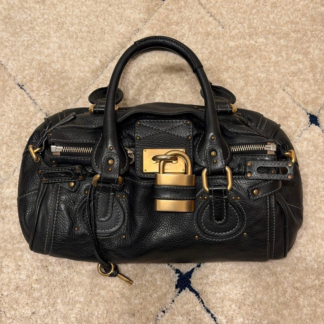 【廃盤・美品】Chloé　クロエ　パディントン　ミィディアム　ブラック　黒　人気