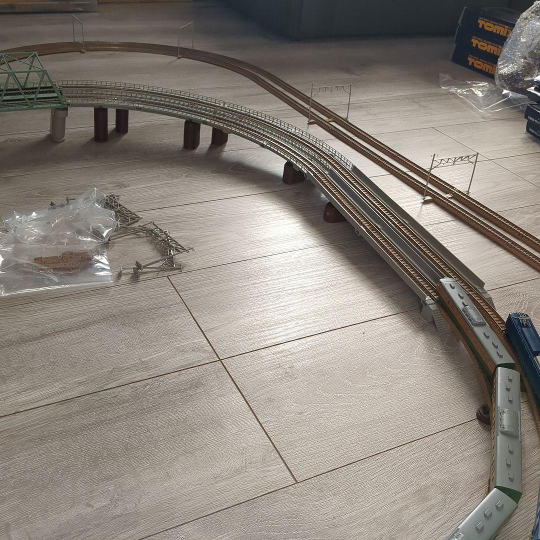 しまちゃん　TOMIX複線立体交差セット+パワーユニット付き