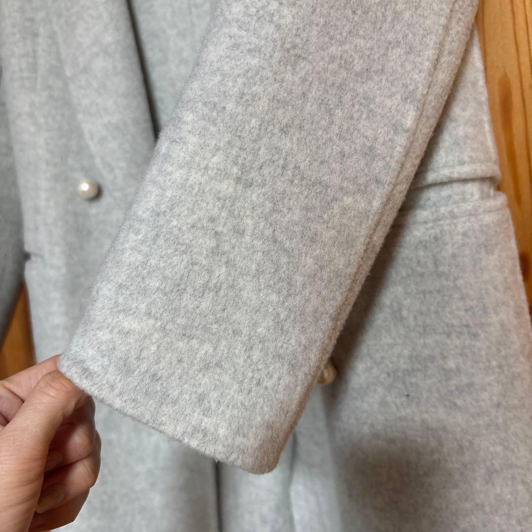 マディソンブルー　MADISON BLUE パールチェスターコート　グレー　00