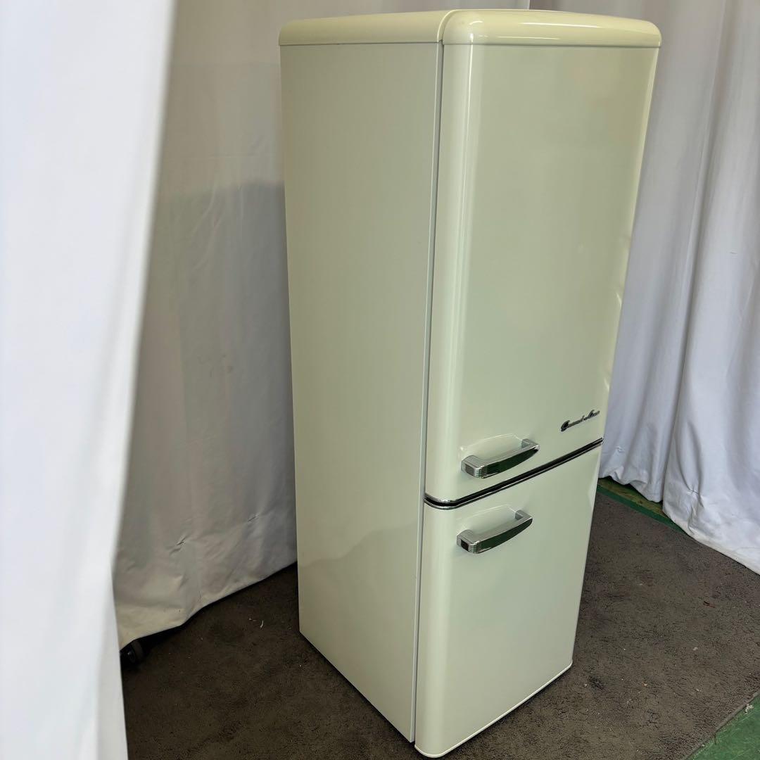 ★568　冷蔵庫　レトロ　可愛い　おしゃれ　設置無料　安い　最新　200㍑級