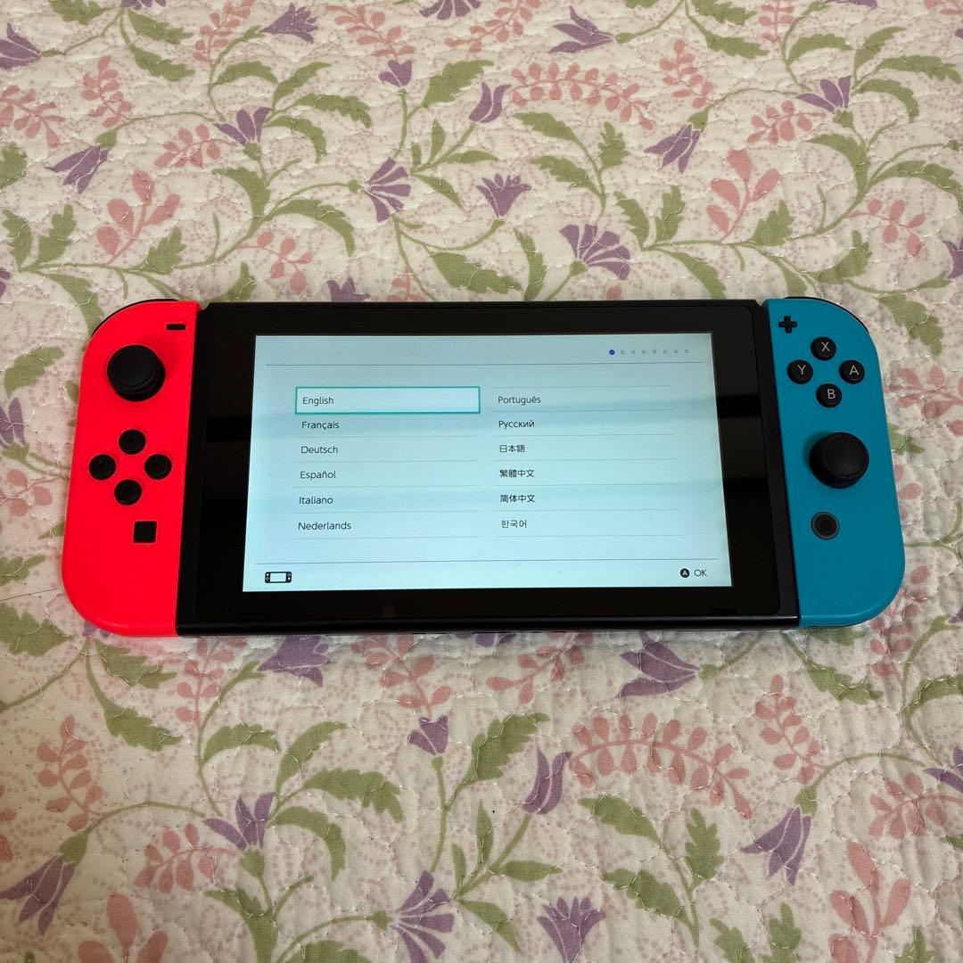 Nintendo Switch 本体、ネオンブルー、ネオンレッド、ACアダプター