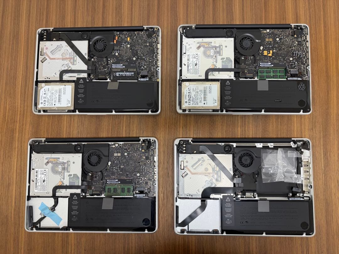 【ジャンク】MacBook Pro A1278 4台セット 部品取り 充電器付き