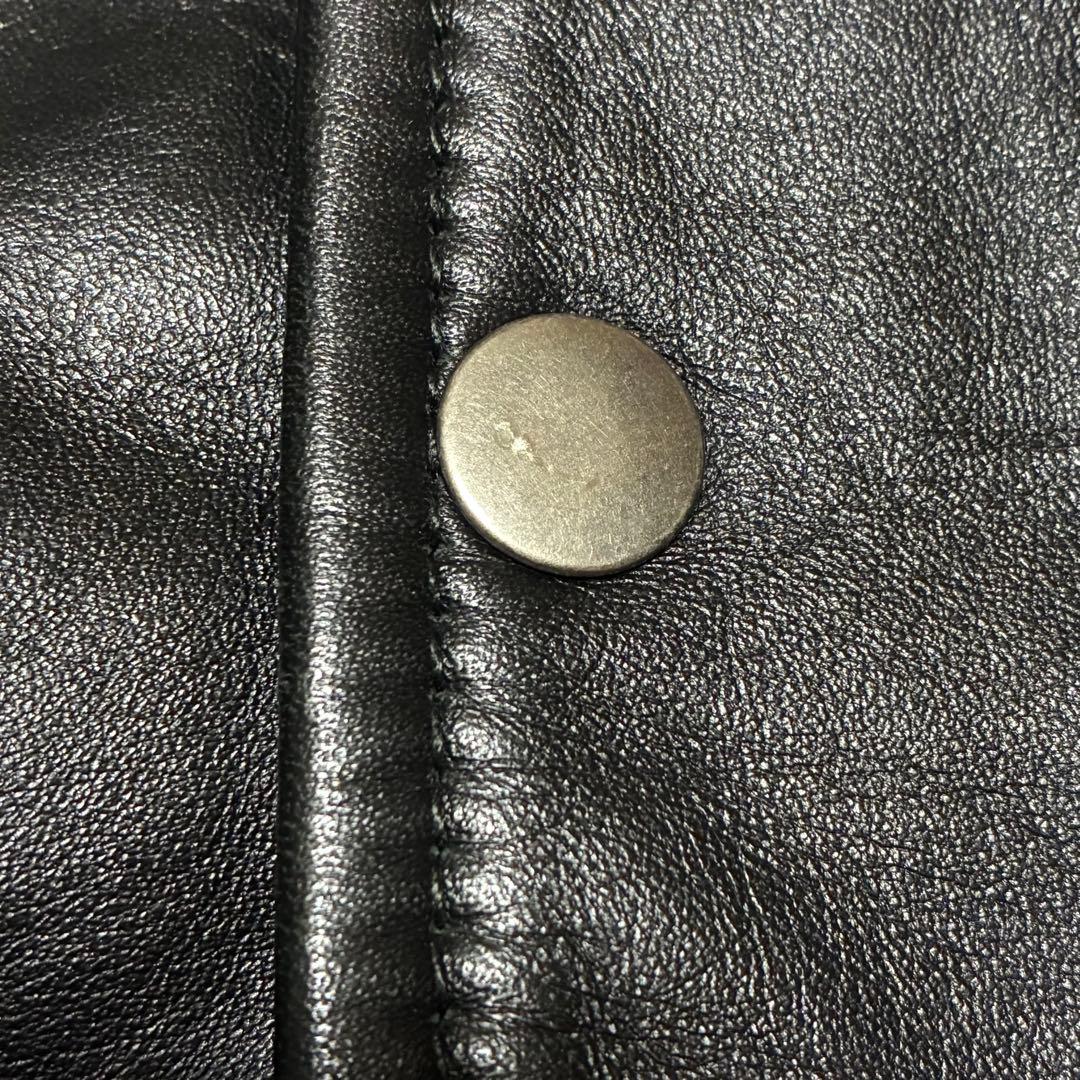 【未使用に近い】SERGIO×Haruf 本革 ライダース〈定価19,800円〉