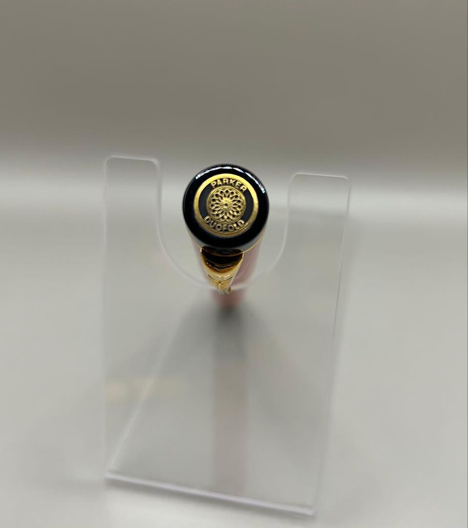 【希少】Parkerデュオフォールド 万年筆 ペン先K18 1990年オレンジ