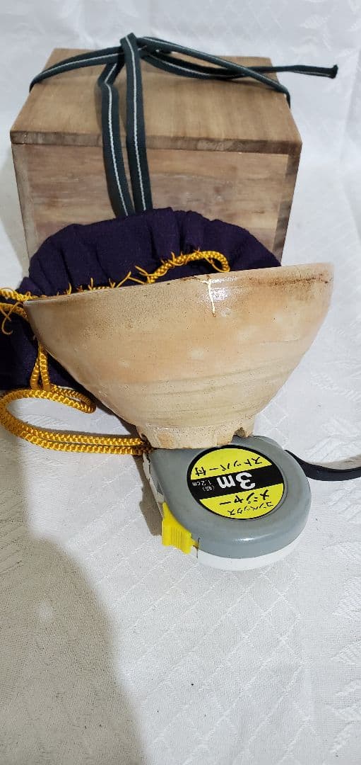 茶道具　時代物　古萩焼のお茶碗　金継　骨董品、美術品