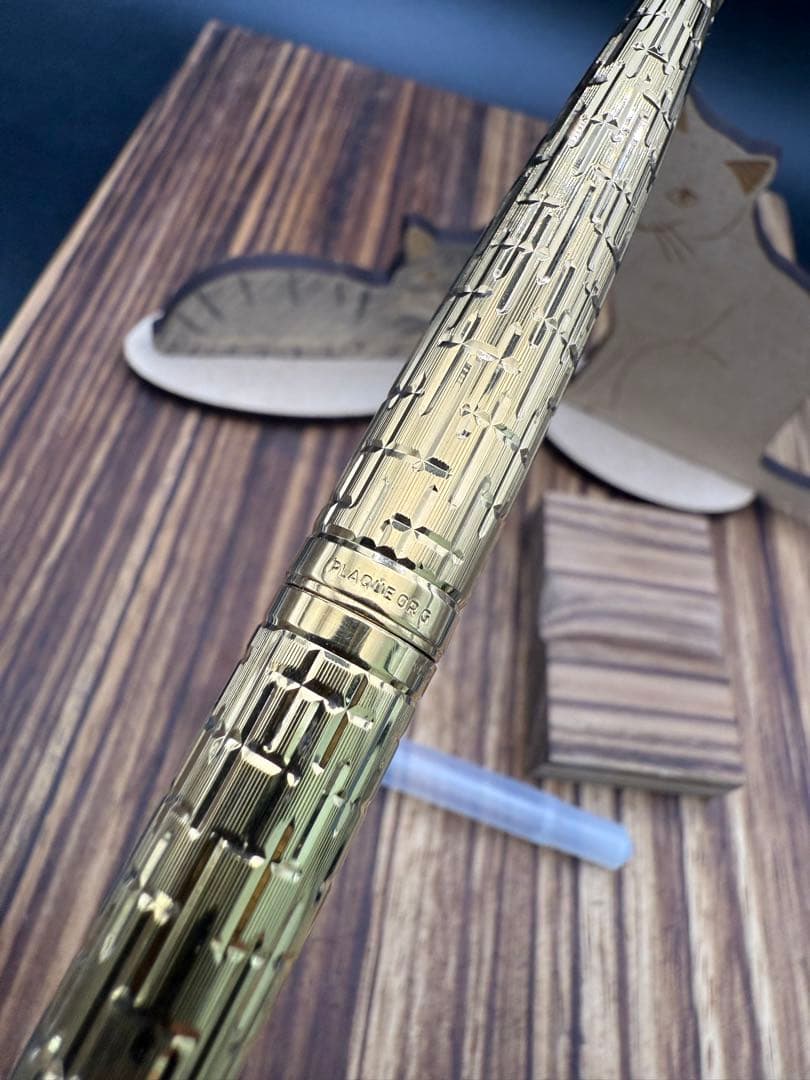 レア WATERMAN 万年筆 CF-44CR ゴールドプレート