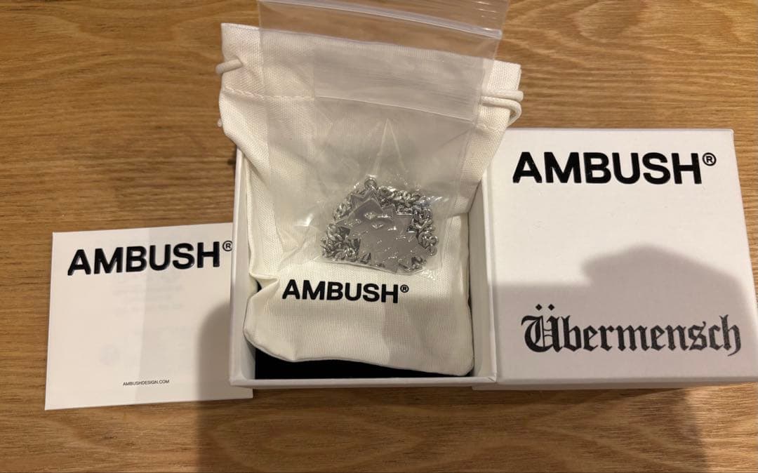 G-DRAGON着用 AMBUSH ÜBERMENSCHネックレス（シルバー）