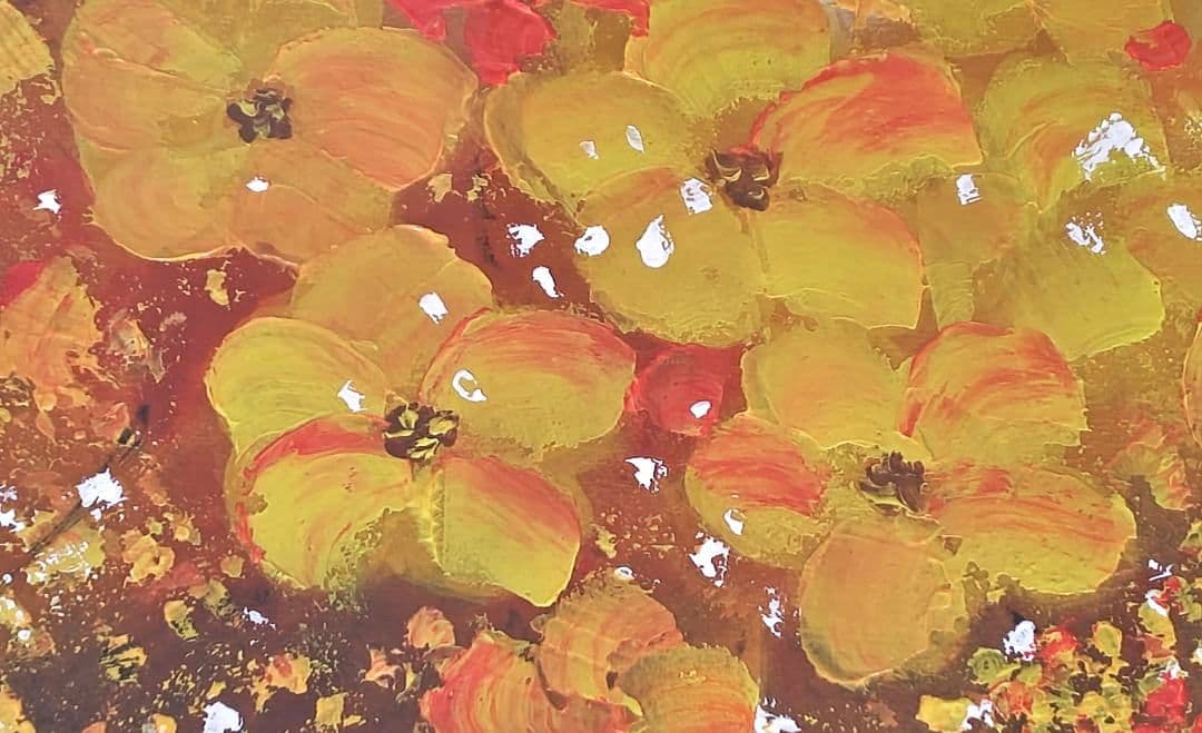 真作保証　柿田治　油彩 10号　直筆サイン