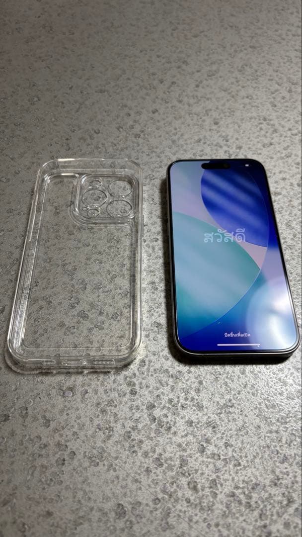 t*4様 iPhone15Pro 128GB 透明ケース付き