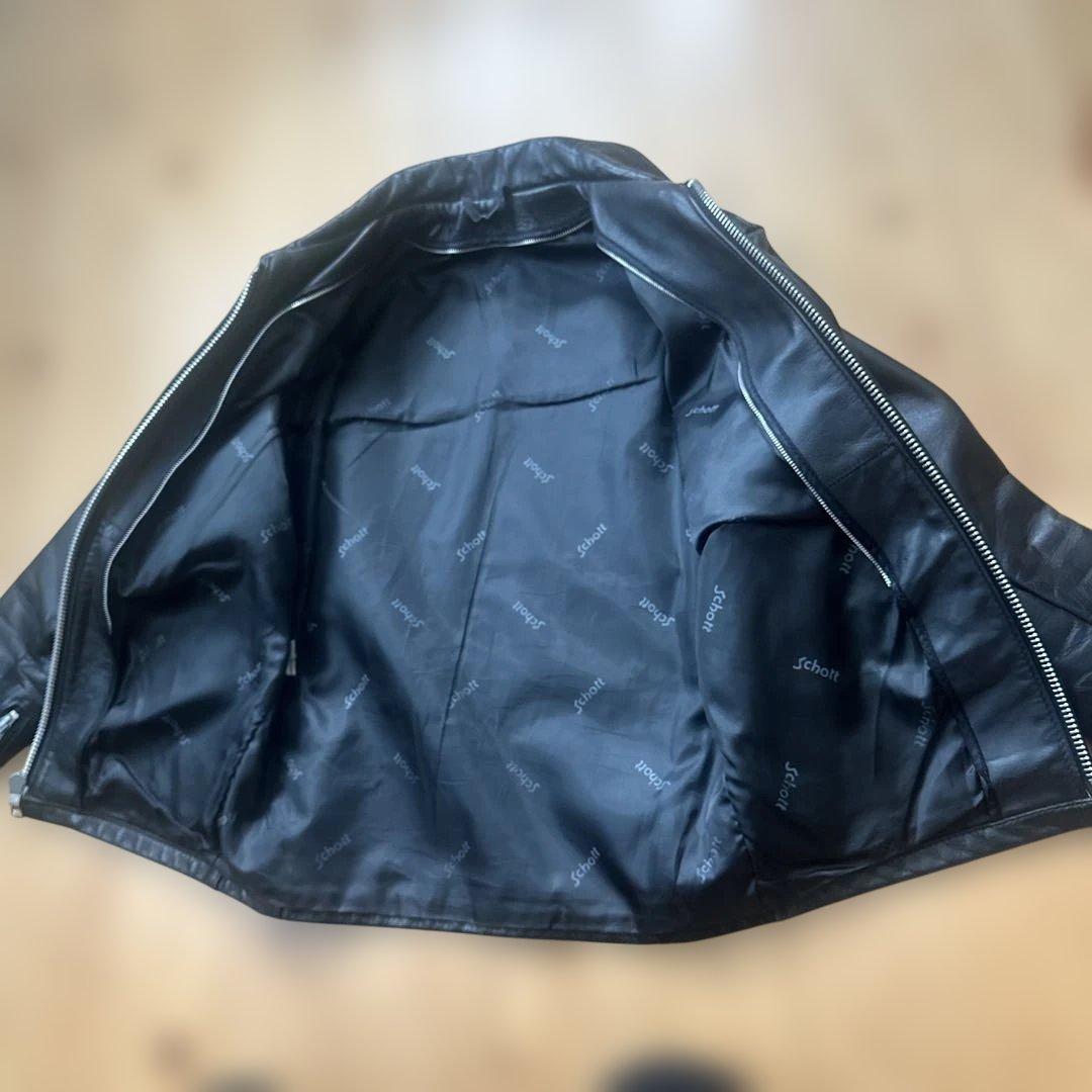 【ま】Schott ショット 643 ライダースジャケット レザー 36