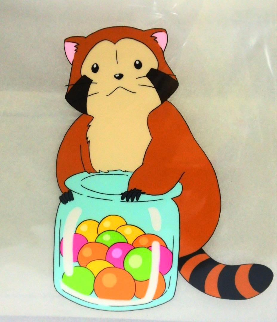 あらいぐまラスカル キャンディ 限定復刻セル画 認定証付き 55/200