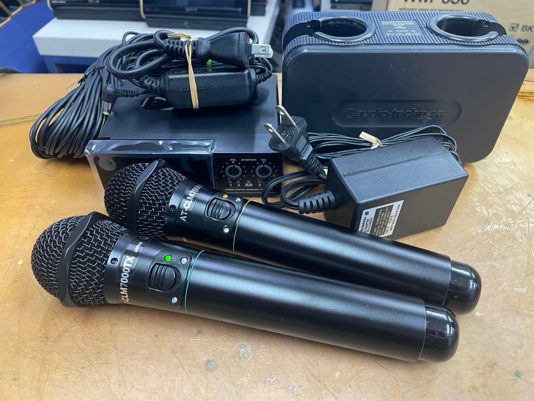 オーディオテクニカ製赤外線ワイヤレスマイクセットCR7000+CLM7000