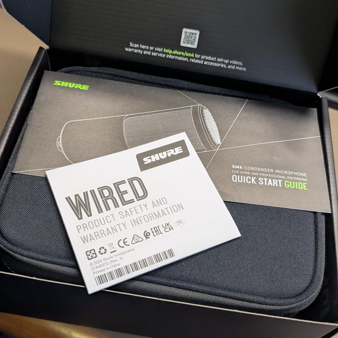 〈再出品〉SHURE SM4 コンデンサーマイクキット