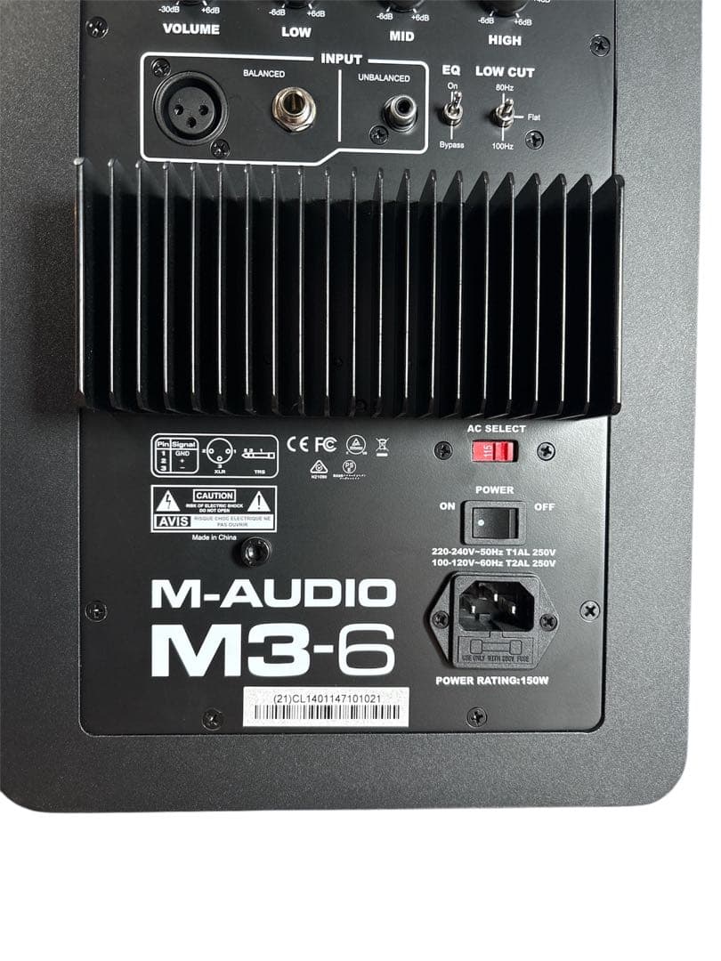 M-Audio スタジオ・リファレンス・モニタ M3-6 MA-MON-006