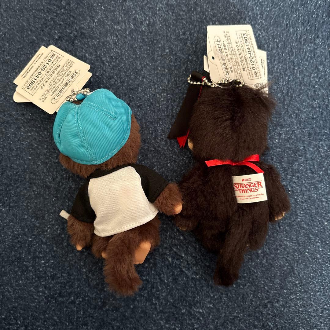モンチッチ　ストレンジャー・シングス ぬいぐるみ 2体セット　キーリング