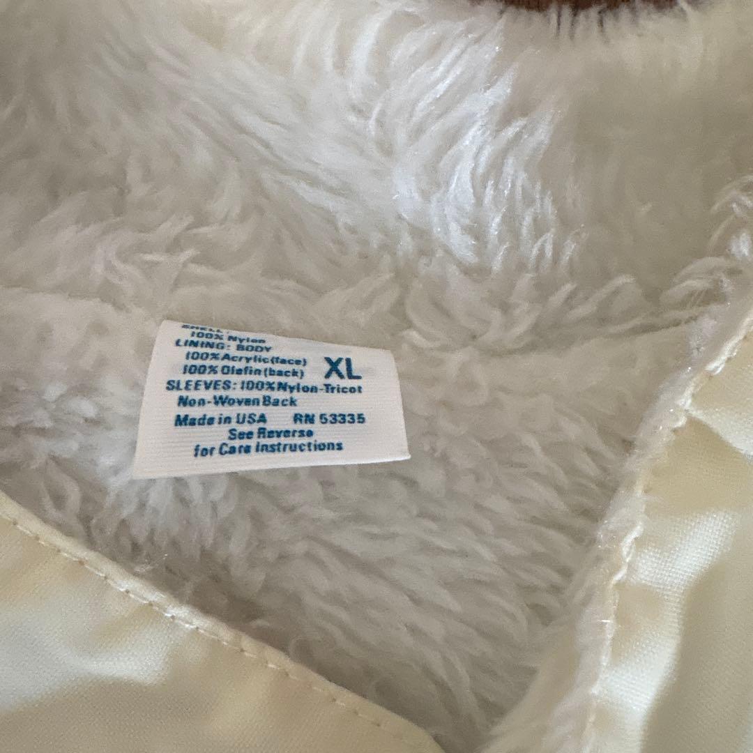 レーシングコブラ刺繍パッチ付きホワイトジャンパー