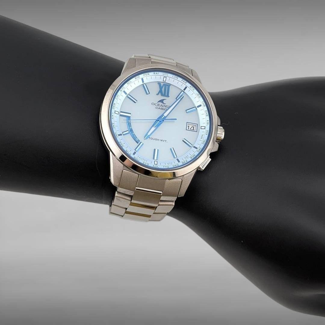 【稼働】カシオ オシアナス OCW-T150-2AJF ワールドタイム チタン