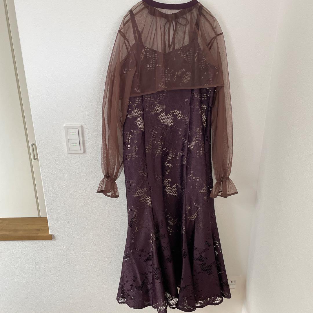 【美品】etoll. エトル　3wayシフォンボレロ&レースキャミドレス　結婚式