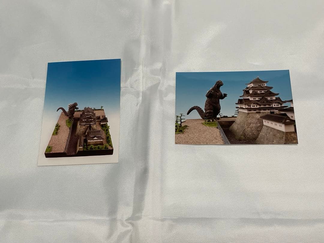 ソフビキット ゴジラ名古屋城に接近！モスゴジ ジオラマセット