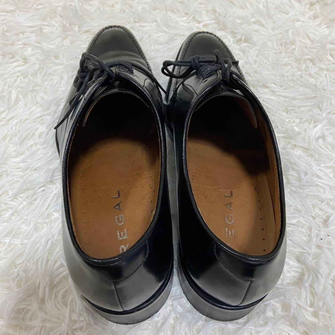 美品 REGAL Uチップ ビジネス シューズ 革靴 25.0 黒 316R