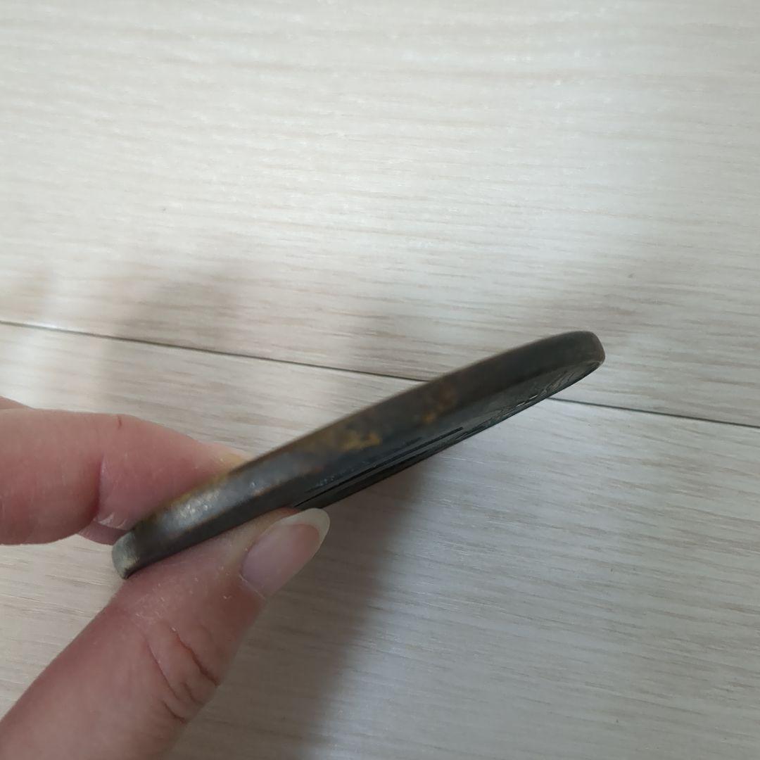 日本刀　鍔　つば　金象嵌　鶴　刀装具　武具　風景画