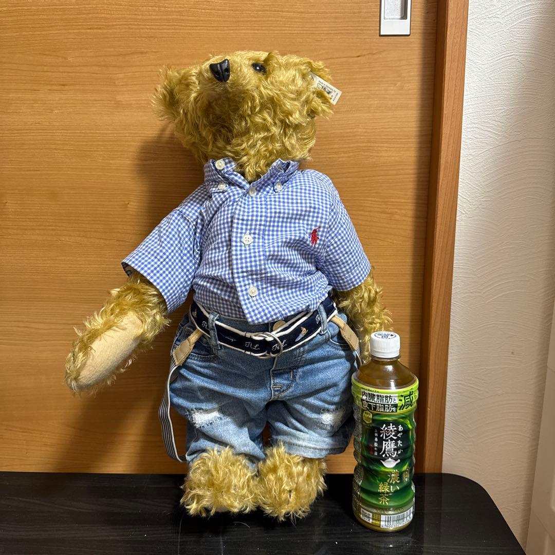Steiff×Ralph Lauren ぬいぐるみ チェック柄シャツ