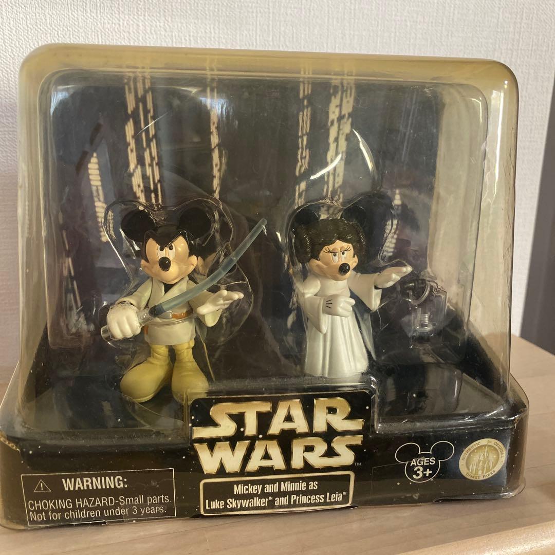 US.Disney/スターウォーズ　ジェダイ ミッキー＆レイア姫　ミニー