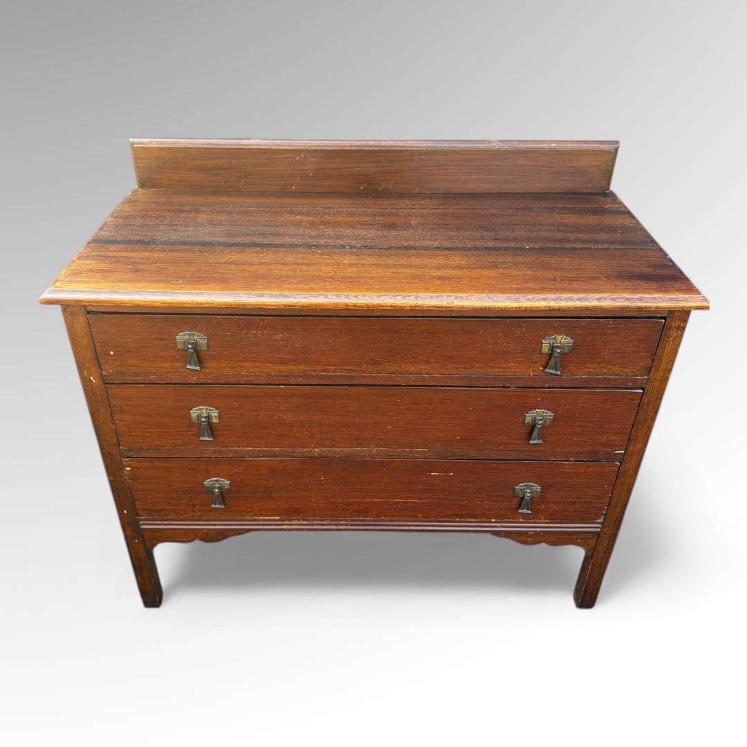 【アンティーク】3段　チェスト 幅99cm 木製 ヴィンテージ クラシック