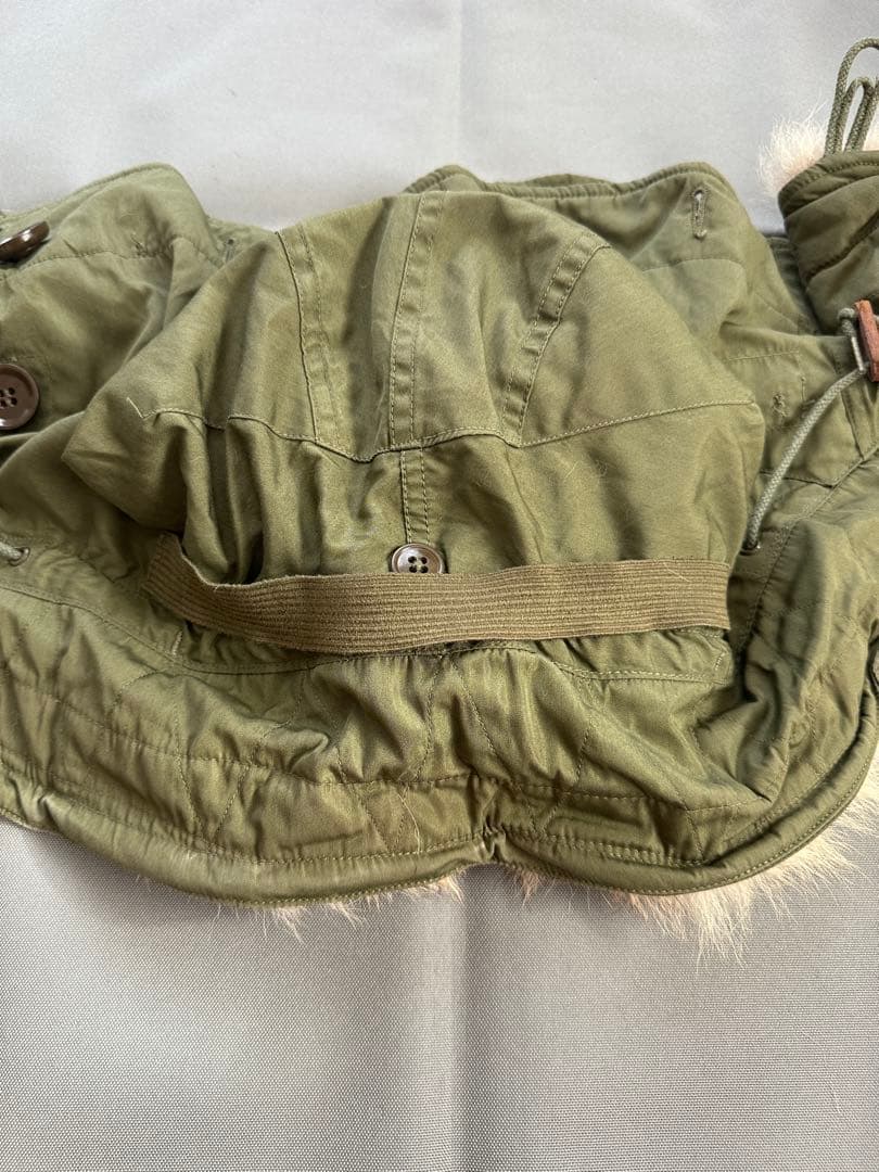 M51 パーカー用フード　白ラベル　※折れ