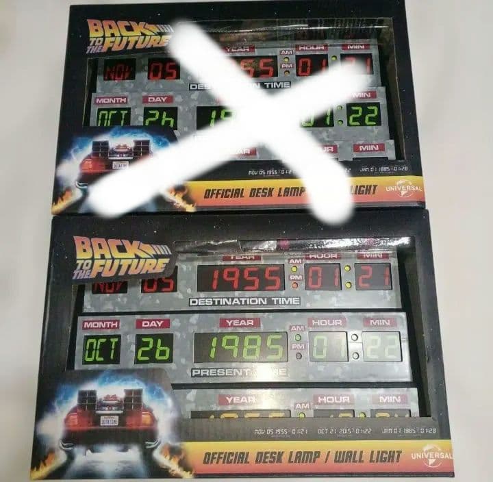 バックトゥザフューチャー LEDライト 公式 タイムサーキット 2個