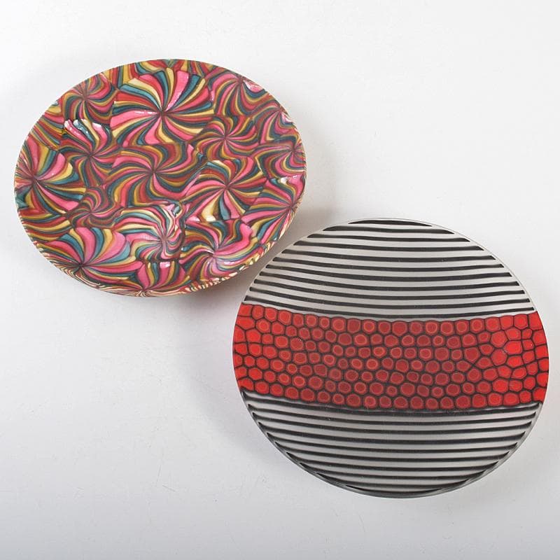 ITALY　ベネチアガラス　皿　プレート　2点まとめて　M　R7122