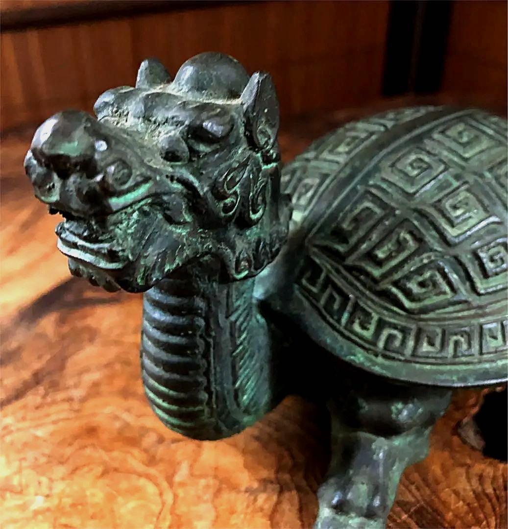 中国美術 古青銅 神獣 四獣 玄武