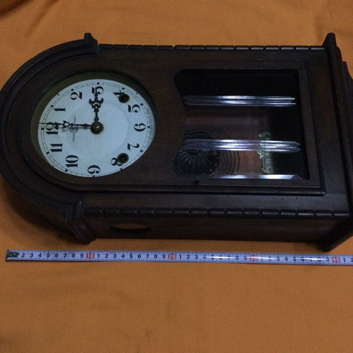 ビンテージ　鶴巻時計店英工舎　小型掛け時計