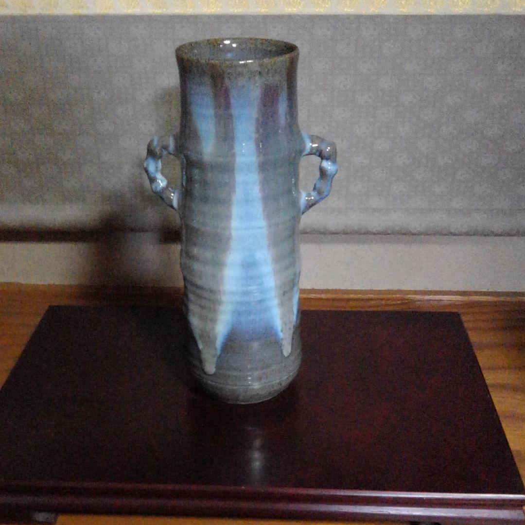 茶道具 花瓶　松代焼き　故唐木田又三