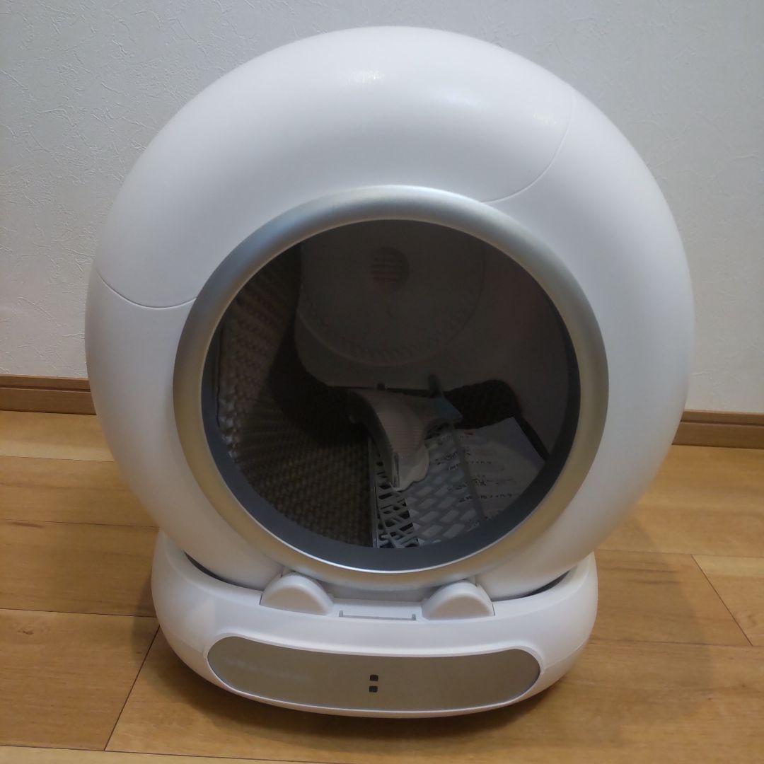新品未使用　自動クリーニング猫用トイレ 丸型 ホワイト