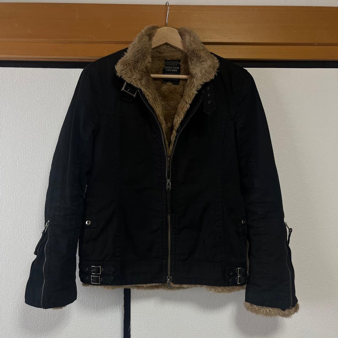 00s NICOLE CLUB y2kファーライダージャケットギャル男vkei