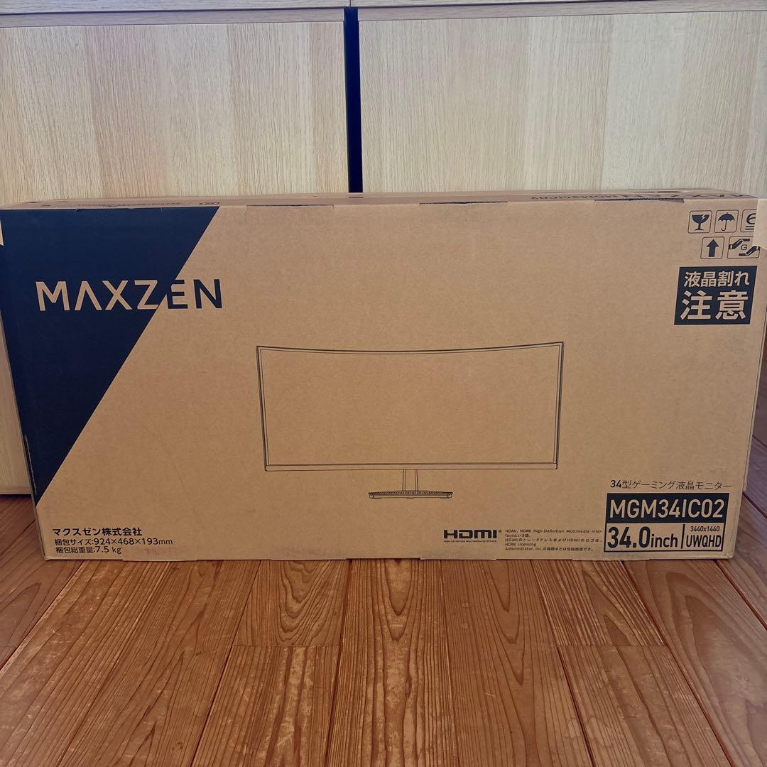 MAXZEN MGM34IC02　モニター　34型