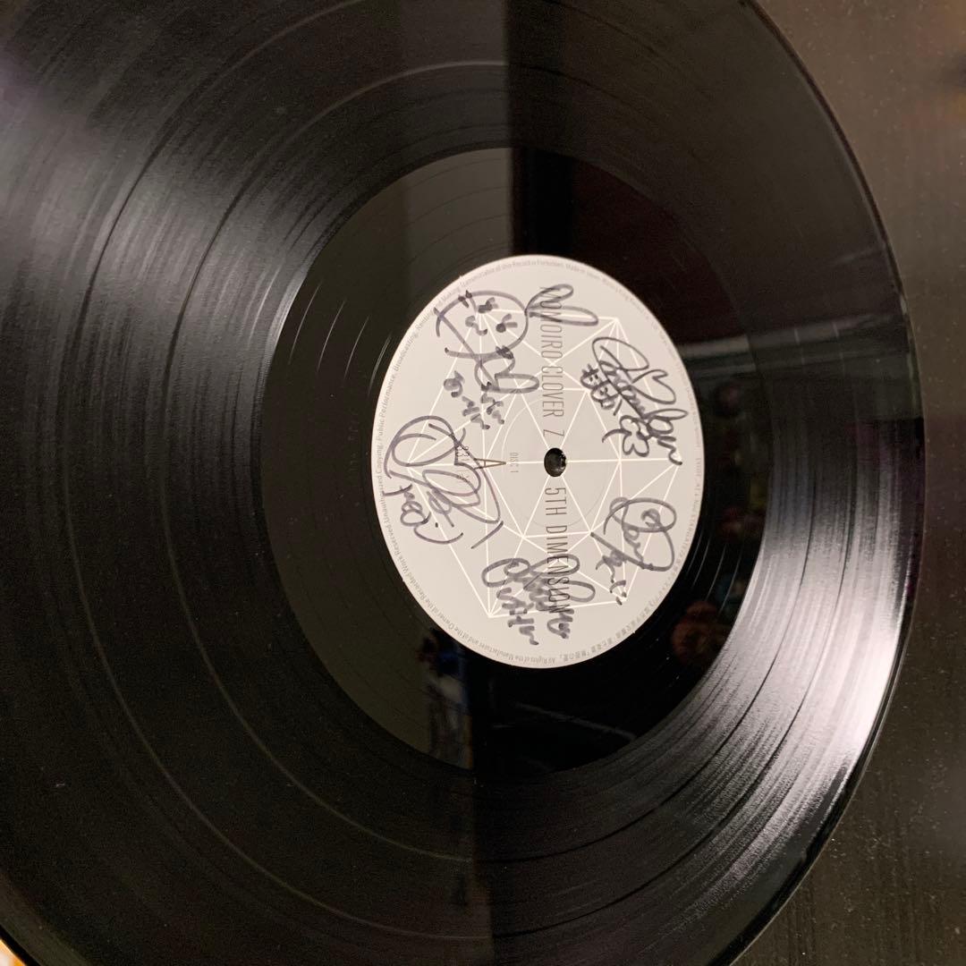 ももいろクローバーZ 5TH DIMENSION サイン入りレコード