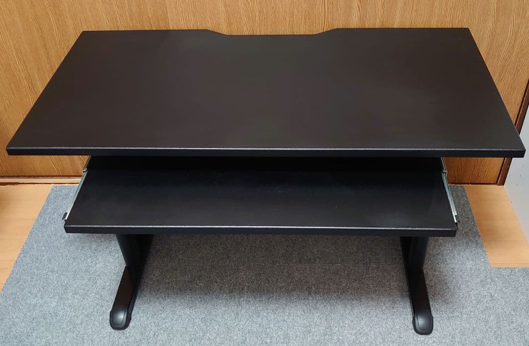 ゲーミングデスク ロータイプ 昇降式 キーボードスライダー