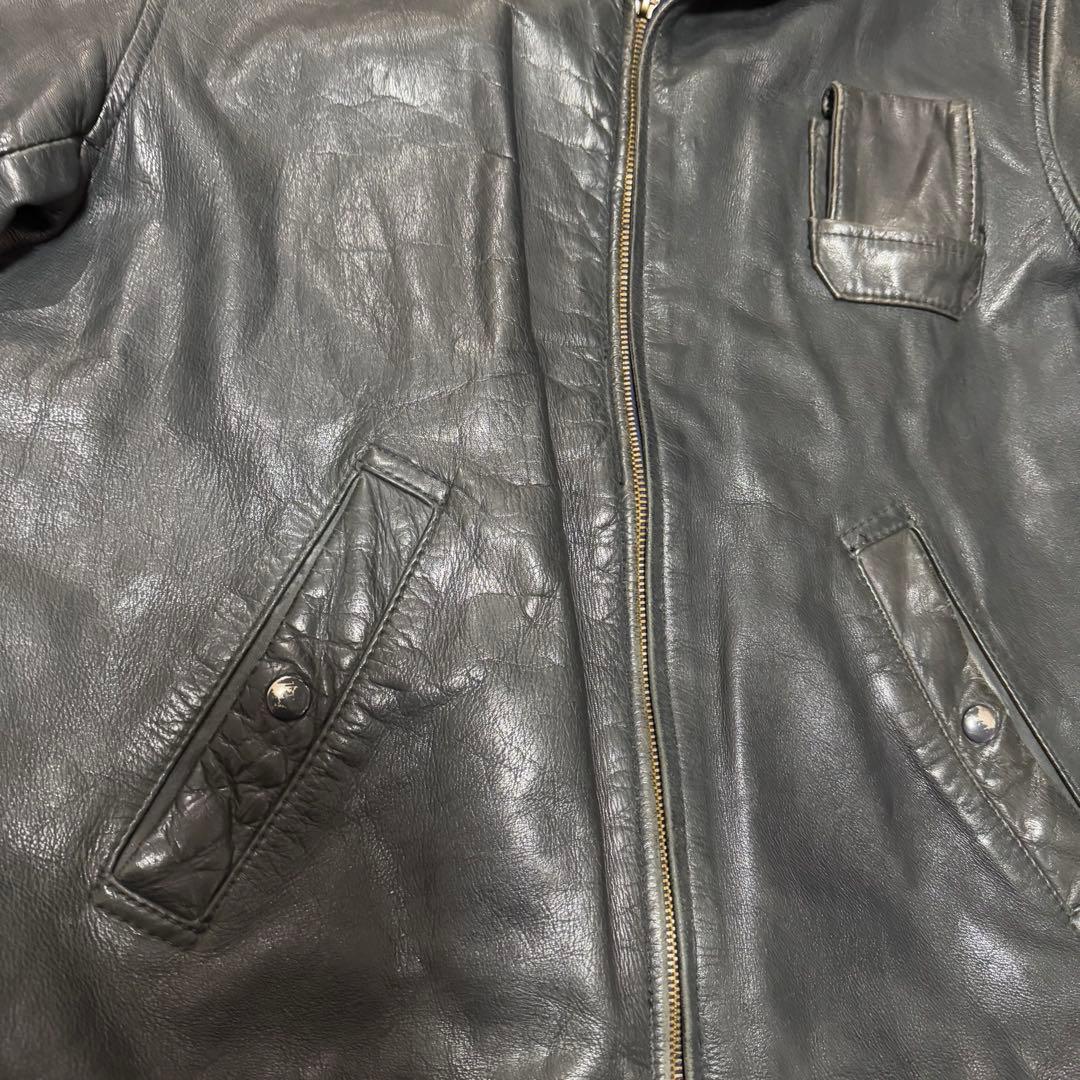 70s〜80s フランス軍 パイロット レザージャケット ユーロビンテージ