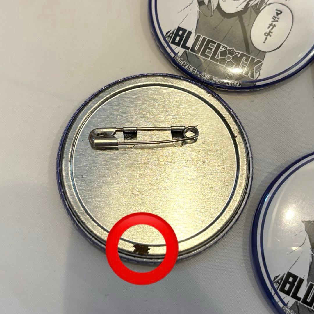 ブルーロック プリンセスカフェ 原作 缶バッジ 千切 豹馬 笑顔