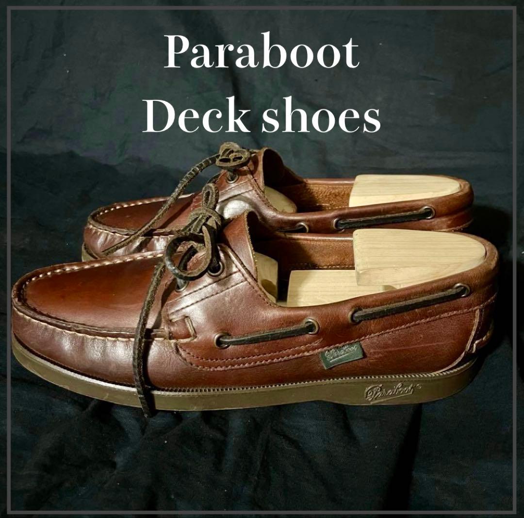 Paraboot デッキシューズ ブラウン レザーシューズ
