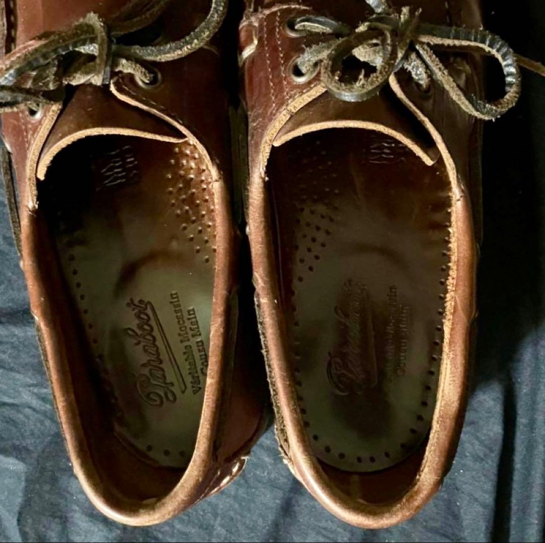 Paraboot デッキシューズ ブラウン レザーシューズ