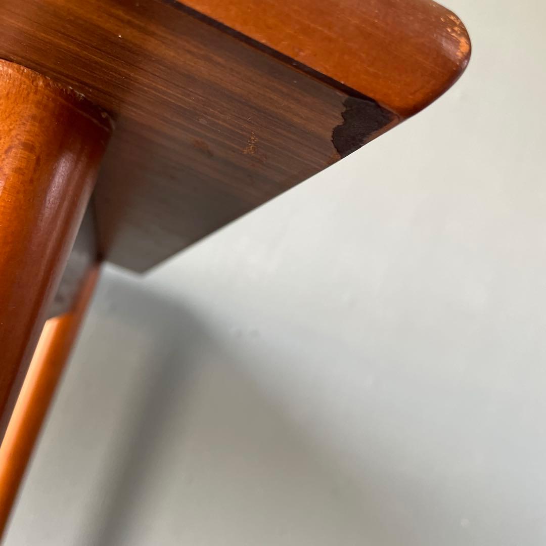 昭和レトロ　ミッドセンチュリー　北欧ヴィンテージ風　ダイニングテーブル　大理石風