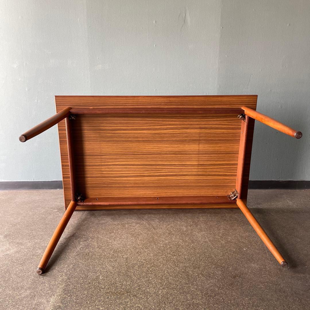 昭和レトロ　ミッドセンチュリー　北欧ヴィンテージ風　ダイニングテーブル　大理石風