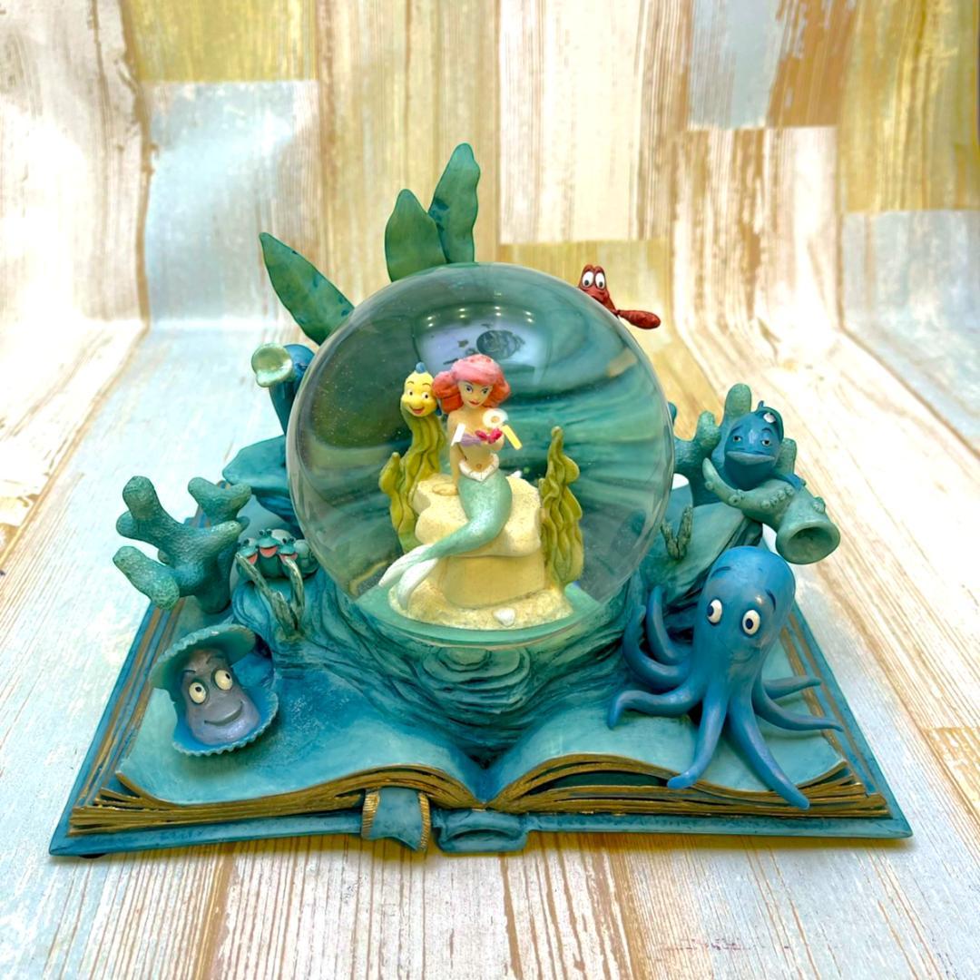 リトル・マーメイド アリエル セバスチャン スノーグローブ フィギュア