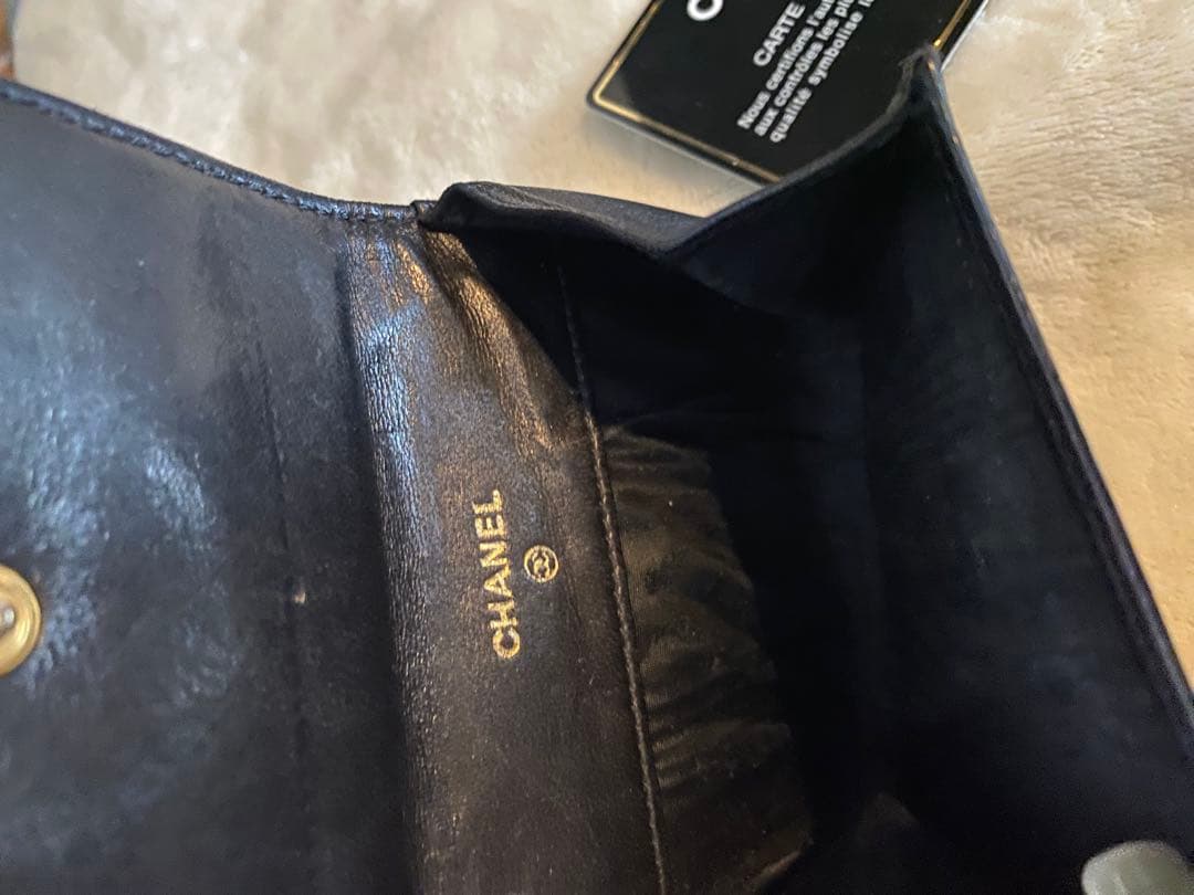 本日迄❗️CHANEL ブラックレザー ケース